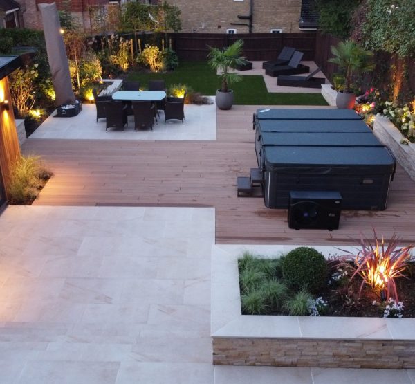landscaping services-design-jacuzzi-pool house-luton